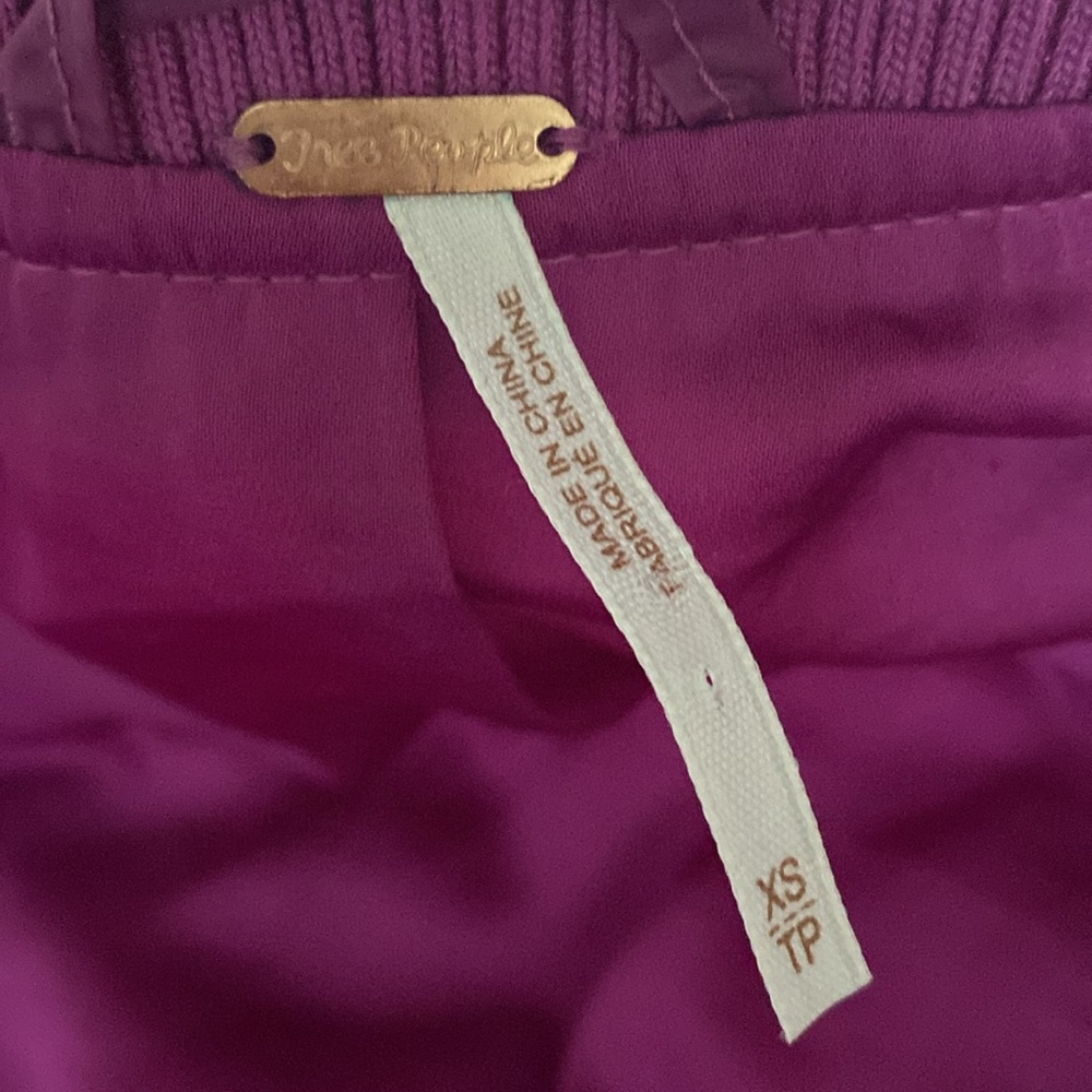 Free people quilted pink Bomber Jacket XS. Perfect condition. - Picture 5 of 7